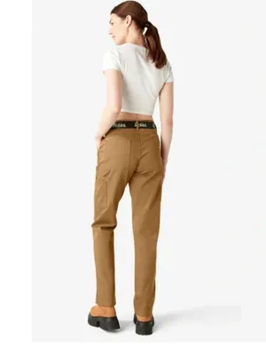 NWT Dickies Brown Duck Cargo Pants Relaxed Fit Utility Pants Belted 30R thumbnail 3