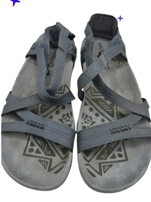 Merrell Womens Slate Blue Suede Leather Sling back Sandals Size 6 Performance thumbnail 2