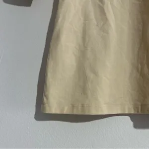 Anthropologie Short Sleeve Brocade Embossed Ruffle Tee Large Office Work Boho thumbnail 2