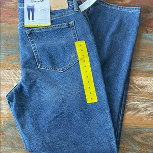 Seven7 Women's Straight Leg Jeans in Dark Blue Wash NWT thumbnail 1