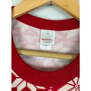 Hanna Andersson Long John Pajamas SET Scandi Snowflake Women's Size XS thumbnail 4