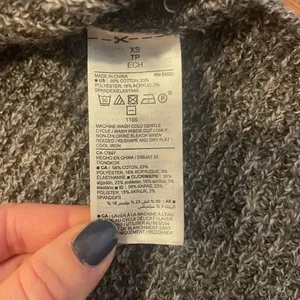 Old navy grey ribbed hooded sweater size xs thumbnail 6
