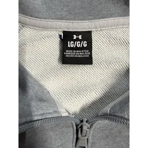 Under Armour Women’s Rival Fleece 1/4 Zip Pullover Sweatshirt Gray Large D29 thumbnail 2