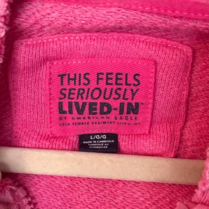 American Eagle Pink Ombre Zip-Up Hoodie Size Large thumbnail 5
