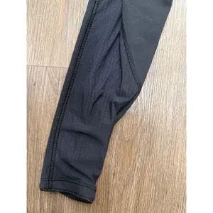 Lululemon High Waist Black‎ Mesh Panel Leggings Women's Size 4 thumbnail 3