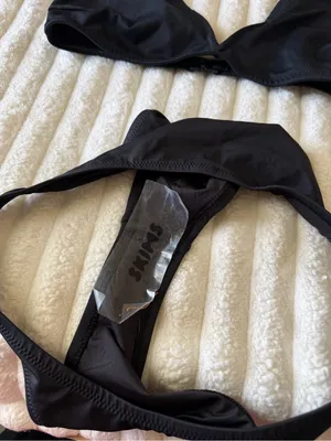 NWOT SKIMS Black Two-Piece Bikini Set thumbnail 5