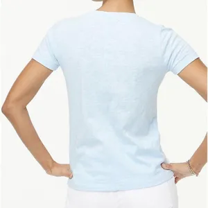 NWT J.Crew Short Sleeve Girlfriend Tee Sky Blue Sz XS sold out online thumbnail 3