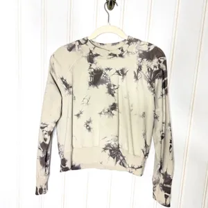 Lululemon Ready to Roll Crew Shibori Dove Grey Cement Grey Sweatshirt XS/S 612 thumbnail 4