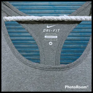 Nike Dri-fit Racerback Gray Tank Medium thumbnail 2