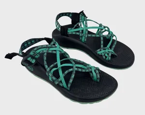 Chaco ZX/3 Womens Sandals Green Dual Adjustable Stap Classic Sport Outdoor US 8 thumbnail 1