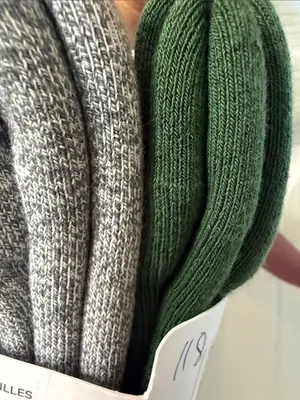 lululemon athletica Daily Essential Crew Socks - Cream, Green & Gray (3 Pack) thumbnail 4