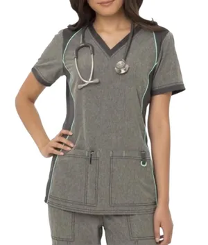 ScrubStar Heathered Stretch ScrubStar Top thumbnail 1
