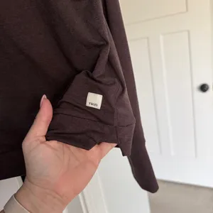 Vuori Halo‎ Essential Hoodie Brown Pullover stretch thumbnail 3