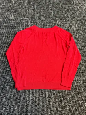 Ralph Lauren Red Sweater With Buckle Accent Size Large thumbnail 4