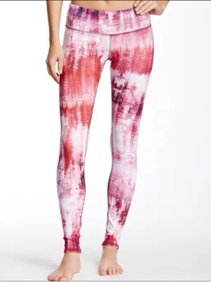 #46 ALO Yoga Pink Airbrush Dessert Sunset Leggings Size S thumbnail 7