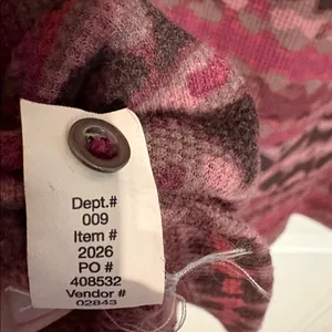 Eddie Bauer Women’s Boho Maroon Quilted Top Western SZ L thumbnail 4