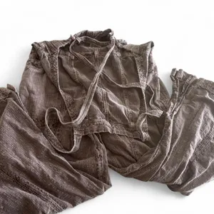Free People Brown Plaid Utility Overalls Jumpsuit Size Medium thumbnail 4