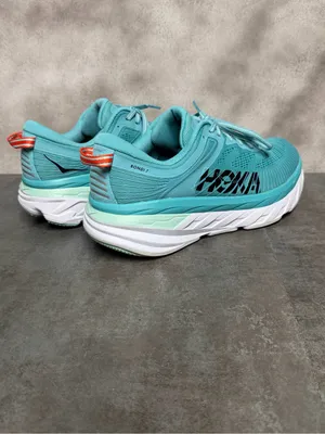 Hoka One One Bondi 7 Women’s Aqua Running Shoes Size 9.5 thumbnail 7