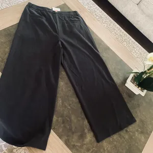 Tanming Women's Casual High Waist Trousers Wool Blend Cropped Wide Leg Pants thumbnail 12