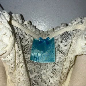 Victoria’s Secret Sexy‎ Little Thing Cream Lace Lingerie 36C Y2K thumbnail 4