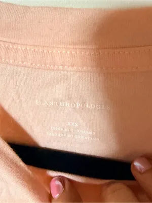 Anthropologie aperol spritz graphic tee pink XXS thumbnail 3