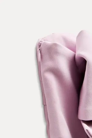 ZARA dress pink sleeveless mini bow wedding coctail party night out thumbnail 16