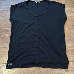 Lacoste women's black 100% cotton t-shirt size‎ 38 thumbnail 1