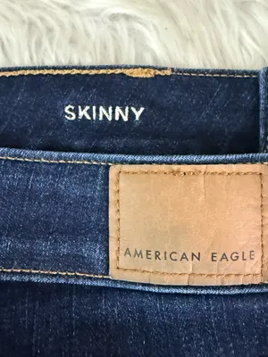 American Eagle Skinny Next Level Stretch Jeans Size 14 Long Dark Wash thumbnail 4