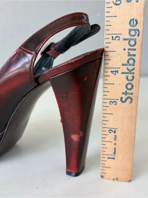 Stuart Weitzman Y2K Red Pumps Sandals Platform Extra High Heels Women’s Size 6 M thumbnail 8