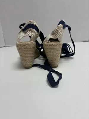 Alpargatera La Manual - Blue Espadrilles‎ With Jute Wedge - Size 37 (6.5 US) thumbnail 5