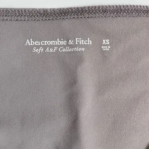 Abercrombie & Fitch Soft A&F Collection Tie‎ Front O-Ring Bodysuit Taupe XS thumbnail 4