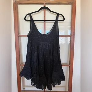 Free People Intimately She Swings Slip Chamise Lace Trim Boho Mini Dress – XS thumbnail 5