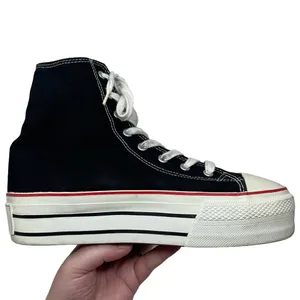 Vintage Y2K Nana Black Platform Sneakers Women’s Size 9 Goth Grunge thumbnail 16
