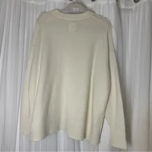 Aerie Cream Crew Neck Sweater thumbnail 3