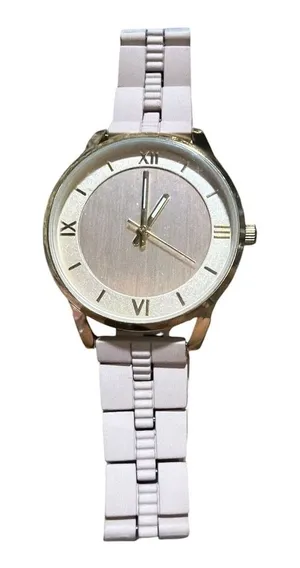 Accutime Watch Corp. 42066WML Pink Gold-Tone Analog Watch thumbnail 1