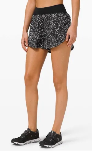 ✨Lululemon Find Your Pace‎ 3” Lined Shorts Reflective Sz 6✨ thumbnail 1