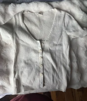 Brandy Melville White Cardigan Button up thumbnail 1