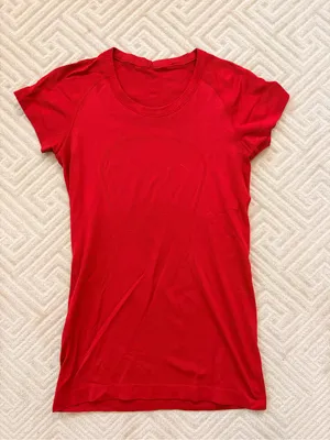 Lululemon Swiftly Tech Short Sleeve Crew Red thumbnail 5