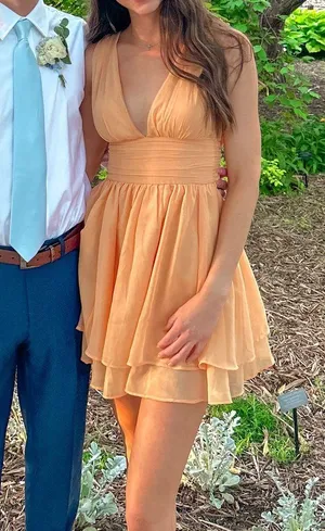Abercrombie Orange mini dress thumbnail 1