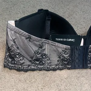Torrid Curve Lace Adjustable Strapless‎ Bra Lightly Lined 50DDD / 50F thumbnail 7