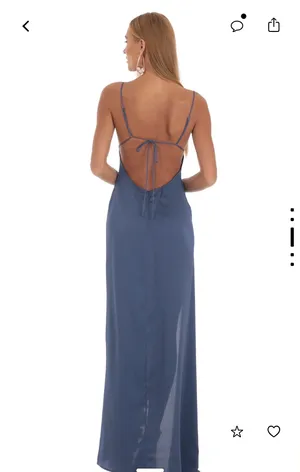Lucy in the Sky Dress Long Blue thumbnail 2