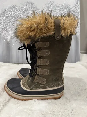 SOREL Women’s Joan Of Arctic Winter Boots Green and Black size 8 thumbnail 7