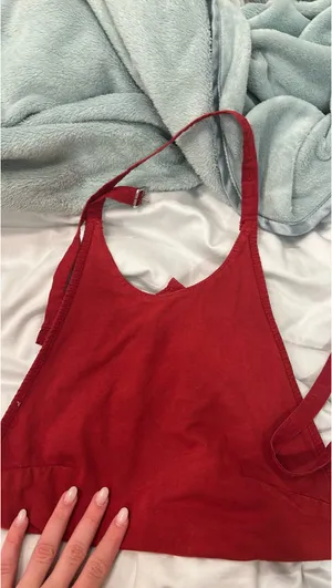 Zara bandana halter top backless western thumbnail 2