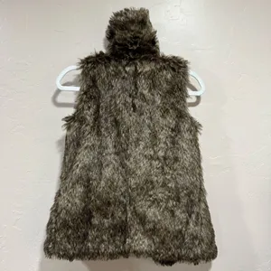Altar’d State Brown Faux Fur Vest thumbnail 3
