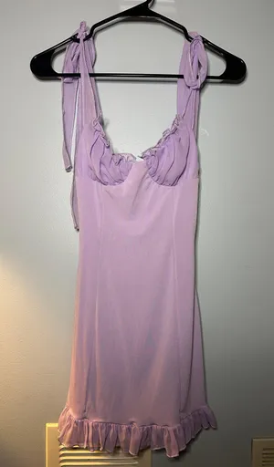 Lucy in the Sky Lavender Ruffle Dress thumbnail 6
