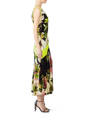 Christian Siriano Hawaiian Print Tie Strap Dress Size 4 thumbnail 2