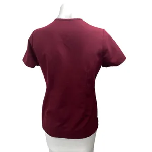 Figs Catarina Women's Maroon One-Pocket V-neck Medical Nurse Scrub Top Size XS thumbnail 2
