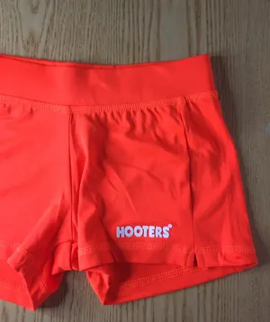 Hooters New Girl Uniform Orange Shorts Size XXS-E thumbnail 3