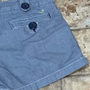 American Eagle Blue Cotton Mid Rise Shorts Size 2 thumbnail 7