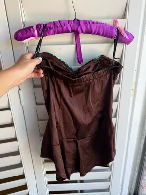 y2k tube top Brown Size M thumbnail 3